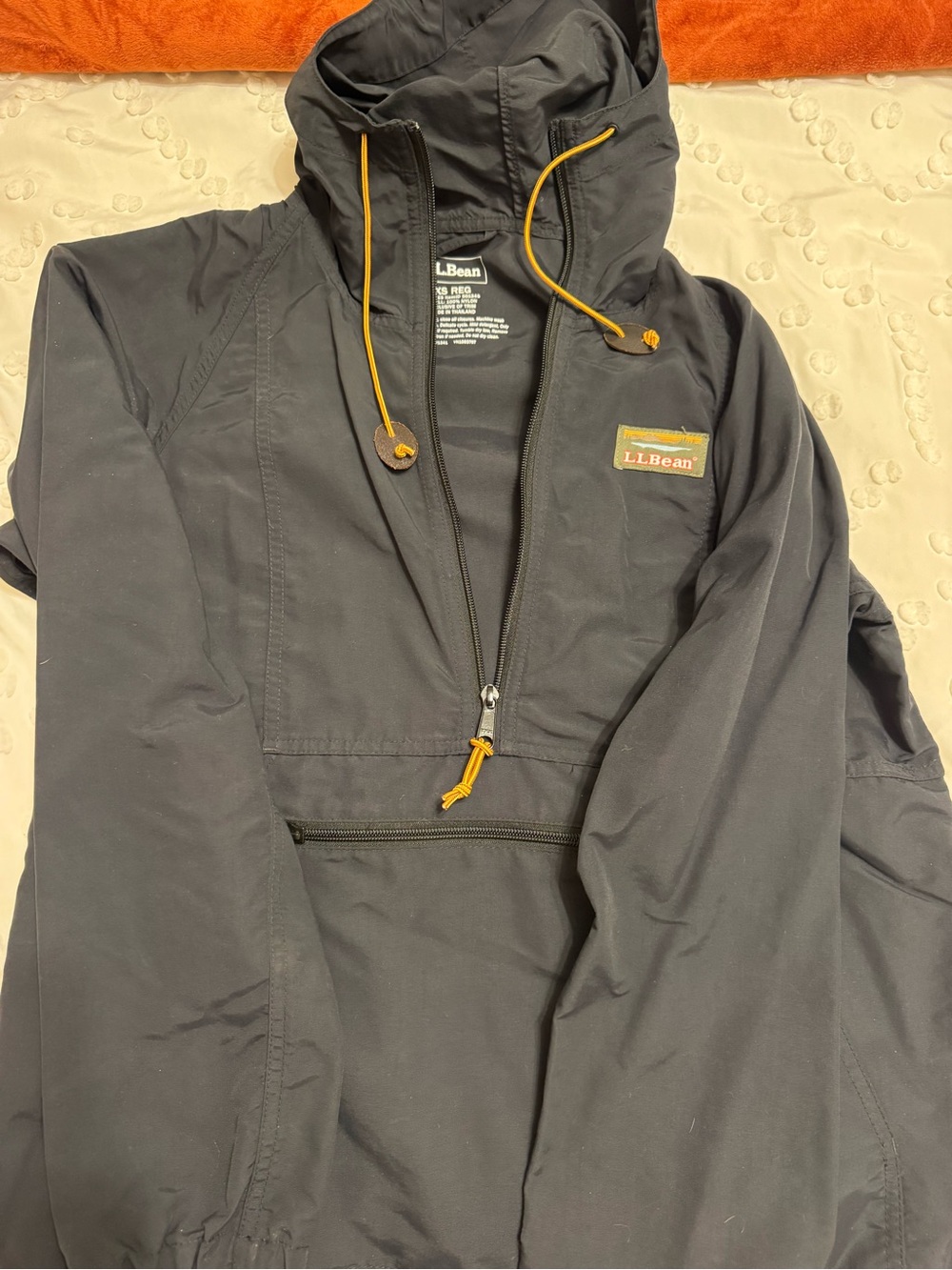 Barely worn, women’s size xs ll bean half zip coat